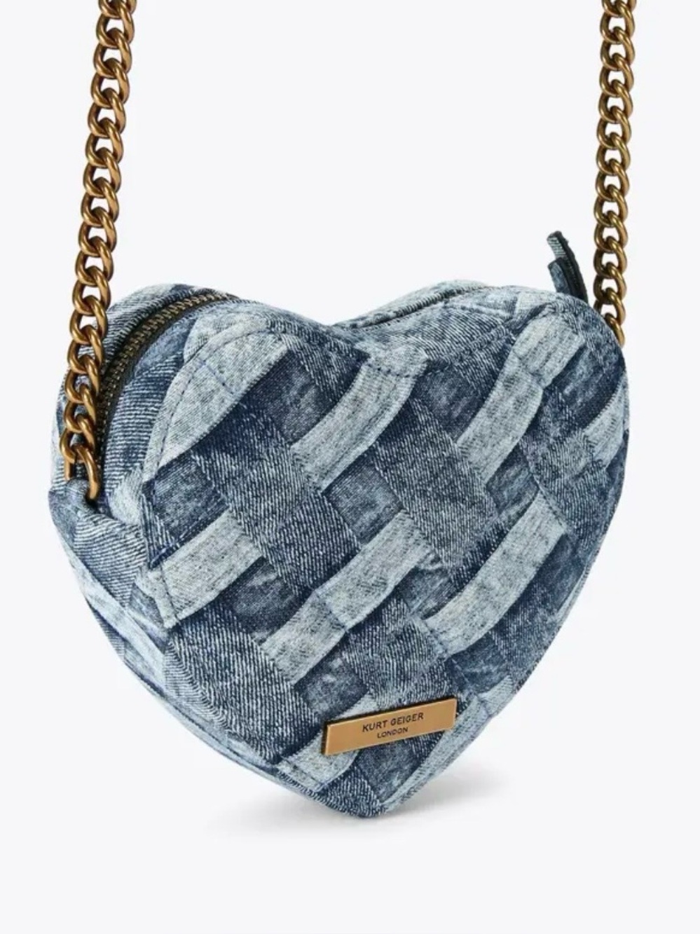 Kurt Geiger Denim Heart Crossbody - Picture 5 of 5